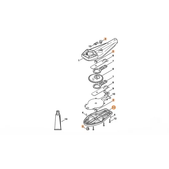 STIHL  Pokrywa przekładni 4230 640 5801